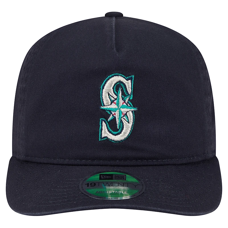 Men's New Era  Navy Seattle Mariners Team 19TWENTY Adjustable Hat