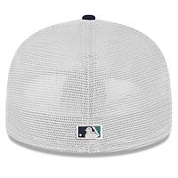 Casquette ajustée 59FIFTY Trucker de couleur bleu marine des Seattle Mariners New Era pour homme