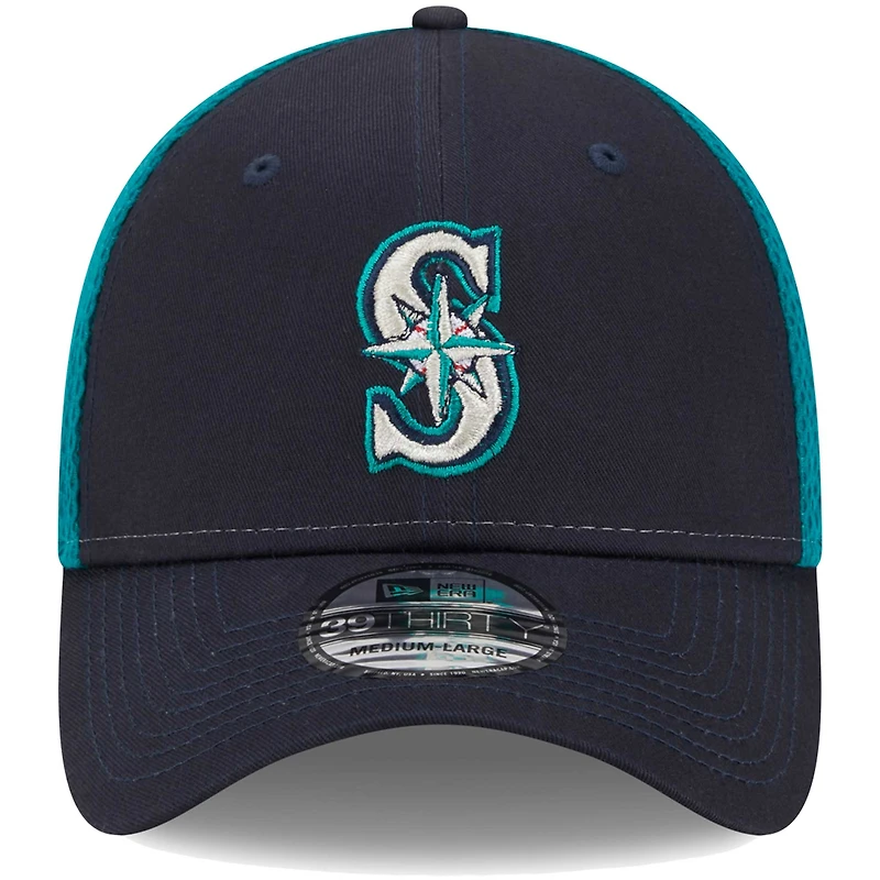 Men's New Era Navy Seattle Mariners Team Neo 39THIRTY Flex Hat