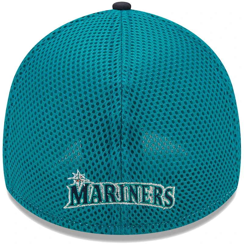 Men's New Era Navy Seattle Mariners Team Neo 39THIRTY Flex Hat