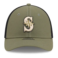 Men's New Era  Olive Seattle Mariners 2026 Armed Forces Day 39THIRTY M-Crown Flex Hat