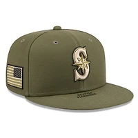 Men's New Era  Olive Seattle Mariners 2026 Armed Forces Day 59FIFTY Fitted Hat