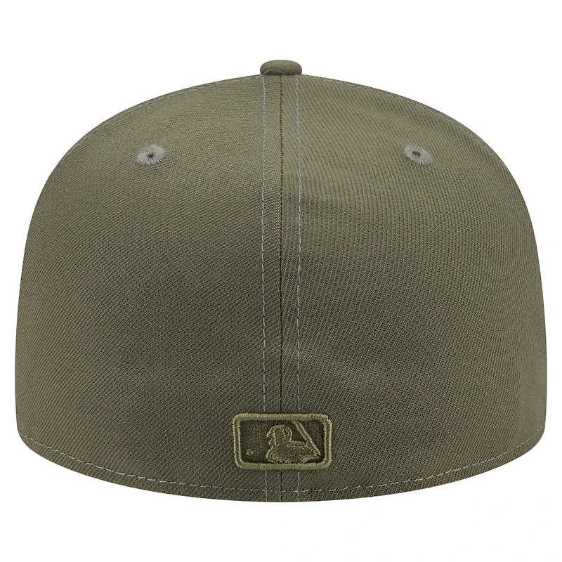 Men's New Era Olive Seattle Mariners Color Pack A-Frame 59FIFTY Fitted Hat