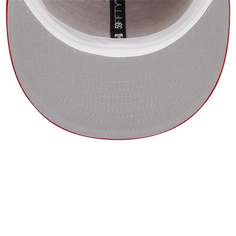 Men's New Era Red Seattle Mariners Logo 59FIFTY Fitted Hat