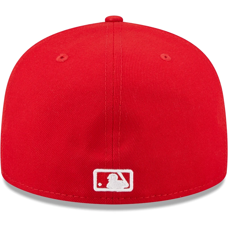 Casquette ajustée 59FIFTY rouge Seattle Mariners avec logo blanc New Era pour homme