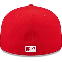 Casquette ajustée 59FIFTY rouge Seattle Mariners avec logo blanc New Era pour homme