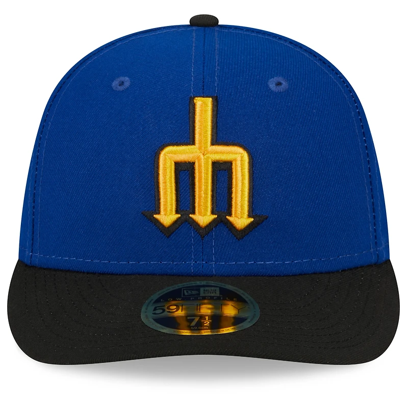 Men's New Era  Royal/Black Seattle Mariners 2023 City Connect Low Profile 59FIFTY Fitted Hat