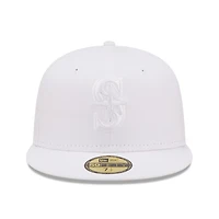 Casquette ajustée New Era Seattle Mariners blanche pour homme