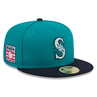 Men's New Era Teal/Navy Seattle Mariners 2026 Baseball Hall of Fame 59FIFTY Fitted Hat