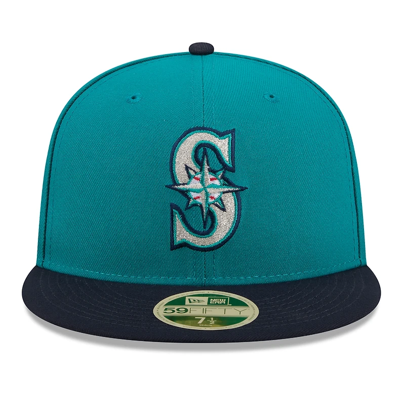 Men's New Era Teal/Navy Seattle Mariners 2026 Baseball Hall of Fame 59FIFTY Fitted Hat