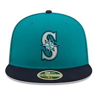 Men's New Era Teal/Navy Seattle Mariners 2026 Baseball Hall of Fame 59FIFTY Fitted Hat