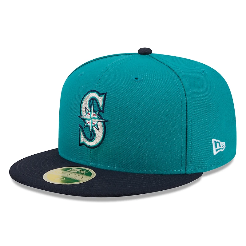 Men's New Era Teal/Navy Seattle Mariners 2026 Baseball Hall of Fame 59FIFTY Fitted Hat