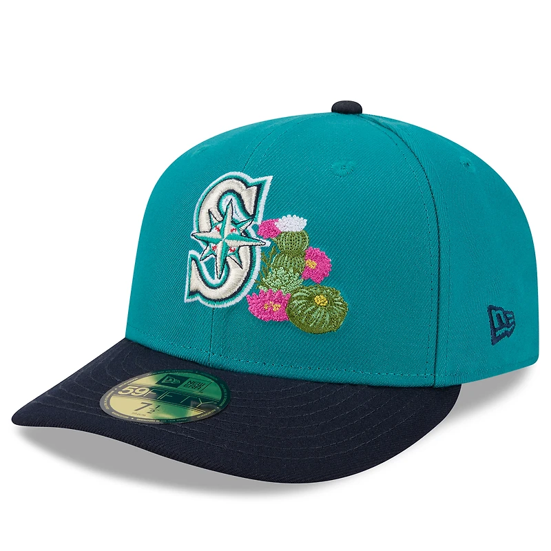 Casquette ajustée New Era 59FIFTY pour homme, coloris turquoise/marine, Seattle Mariners, entraînement de printemps 2026