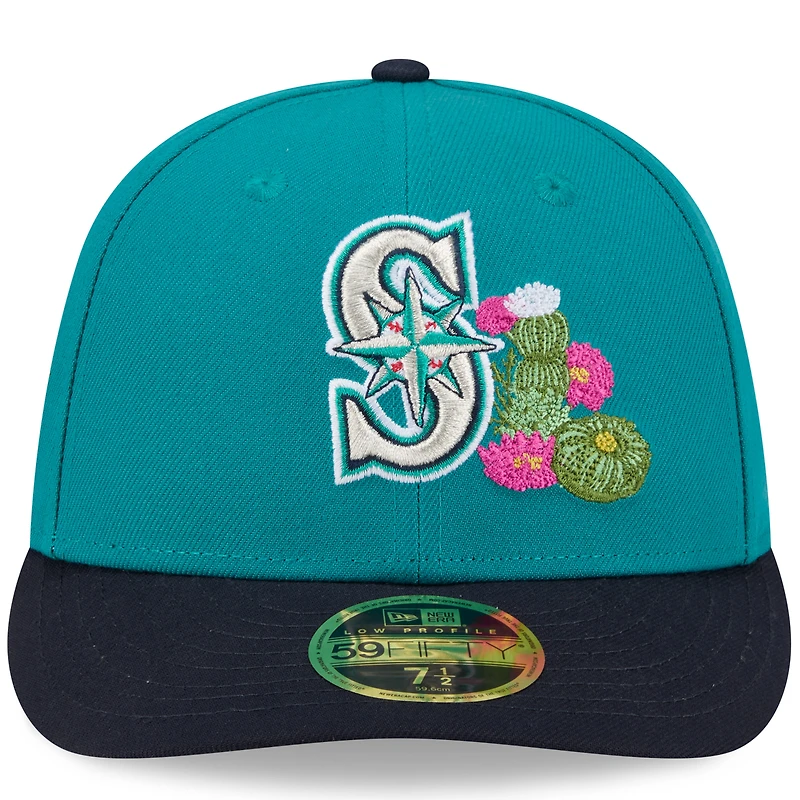 Men's New Era Teal/Navy Seattle Mariners 2026 Spring Training Low Profile 59FIFTY Fitted Hat