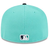 Casquette ajustée 59FIFTY bleu sarcelle pour homme des Seattle Mariners 2025 de New Era