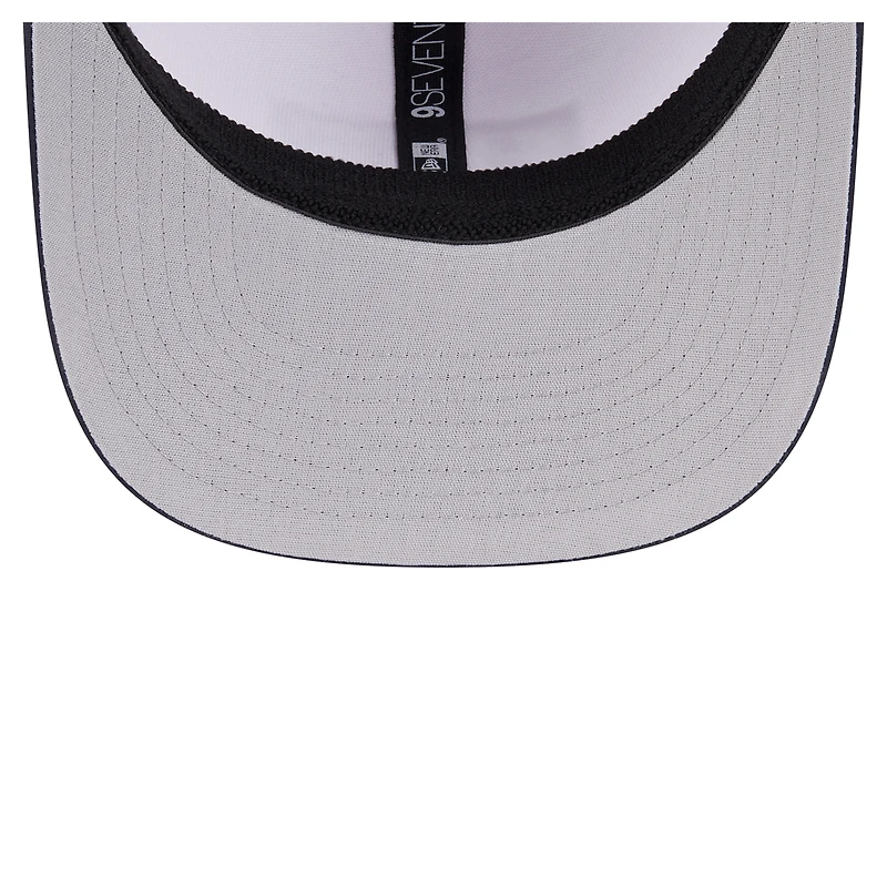 Men's New Era White/Navy Seattle Mariners Established Patch 9SEVENTY Adjustable Hat