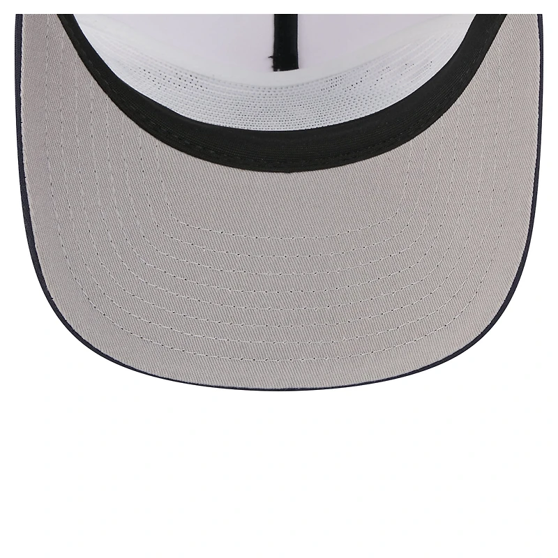 Men's New Era White/Navy Seattle Mariners Retro Cut 19TWENTY Adjustable Trucker Hat
