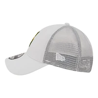 Casquette trucker ajustable New Era 9FORTY blanche à motif drapeau des Mariners de Seattle pour homme