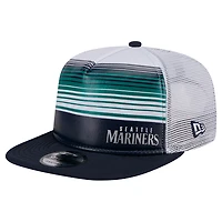 Men's New Era White Seattle Mariners Team Horizon 9FIFTY A-Frame Trucker Snapback Hat