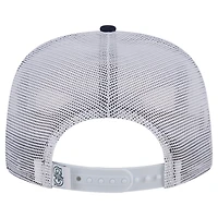 Men's New Era White Seattle Mariners Team Horizon 9FIFTY A-Frame Trucker Snapback Hat