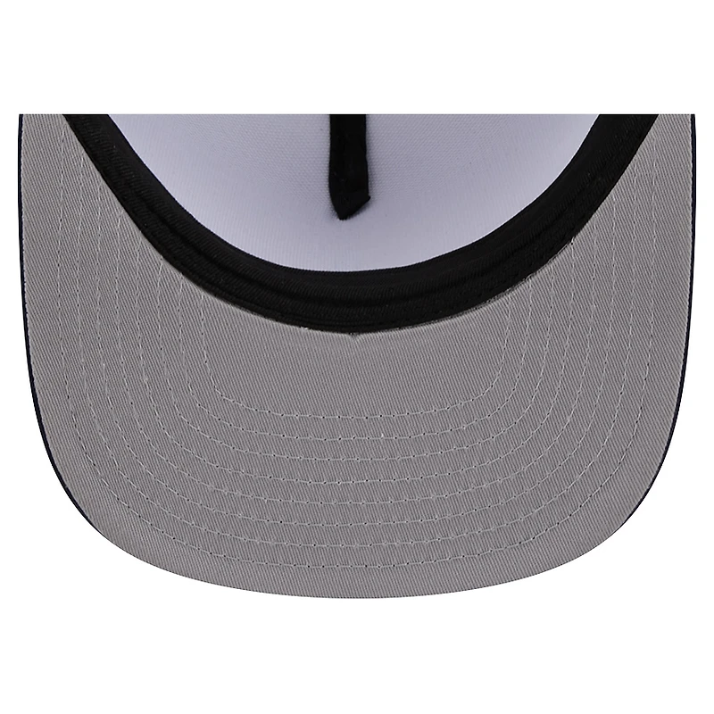 Men's New Era White Seattle Mariners Team Horizon 9FIFTY A-Frame Trucker Snapback Hat