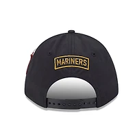 Men's New Era x Alpha Industries  Black Seattle Mariners A-Frame 9FORTY Adjustable Hat
