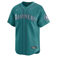Men's Nike Aqua Seattle Mariners Alternate Limited Jersey