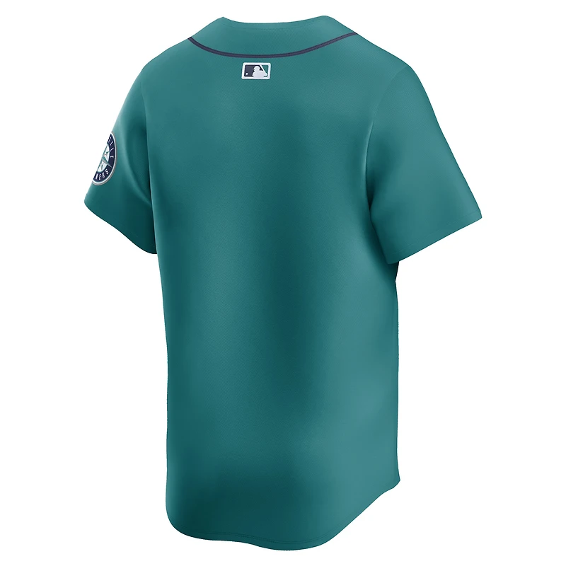 Men's Nike Aqua Seattle Mariners Alternate Limited Jersey