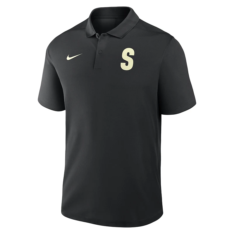 Men's Nike Black Seattle Mariners Alternate Victory Dri-FIT Polo