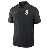 Men's Nike Black Seattle Mariners Alternate Victory Dri-FIT Polo