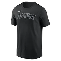 Men's  Nike Cream Seattle Mariners Alternate Wordmark T-Shirt