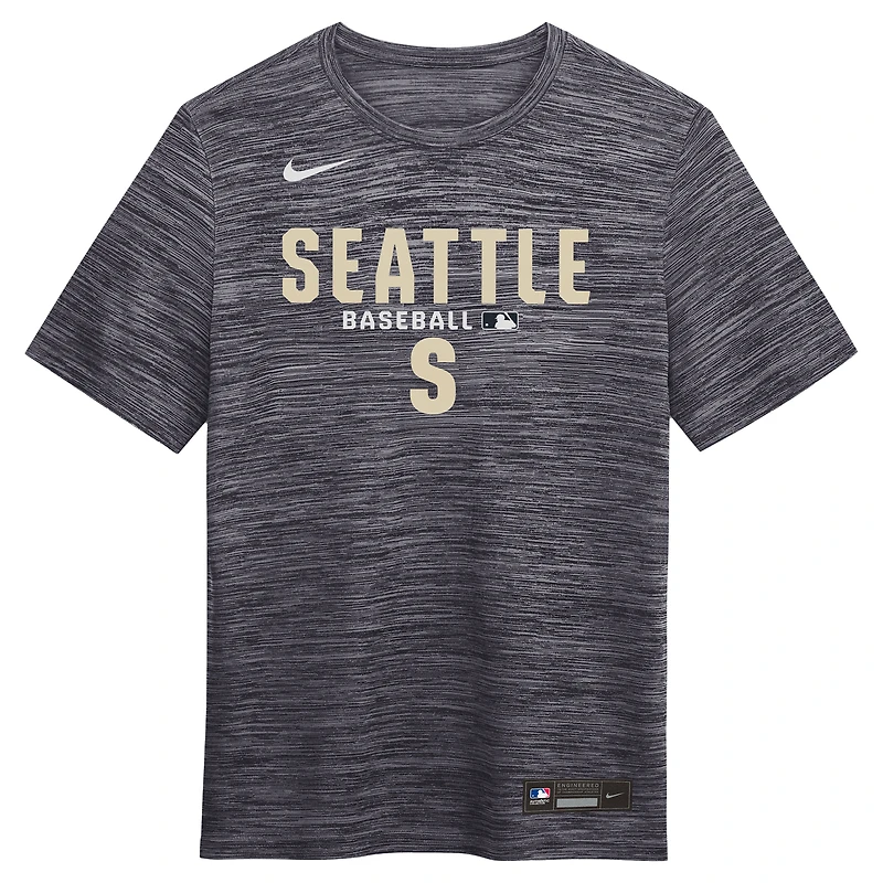 Men's Nike Black Seattle Mariners Authentic Collection Velocity Dri-FIT T-Shirt