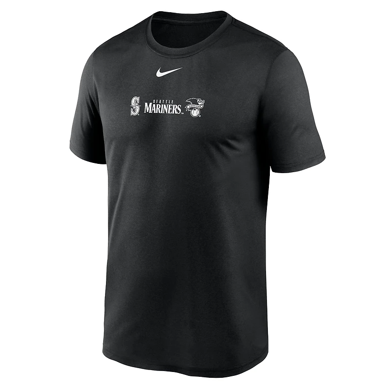 T-shirt Nike Seattle Mariners Fashion Over Shoulder Logo Legend pour homme, noir