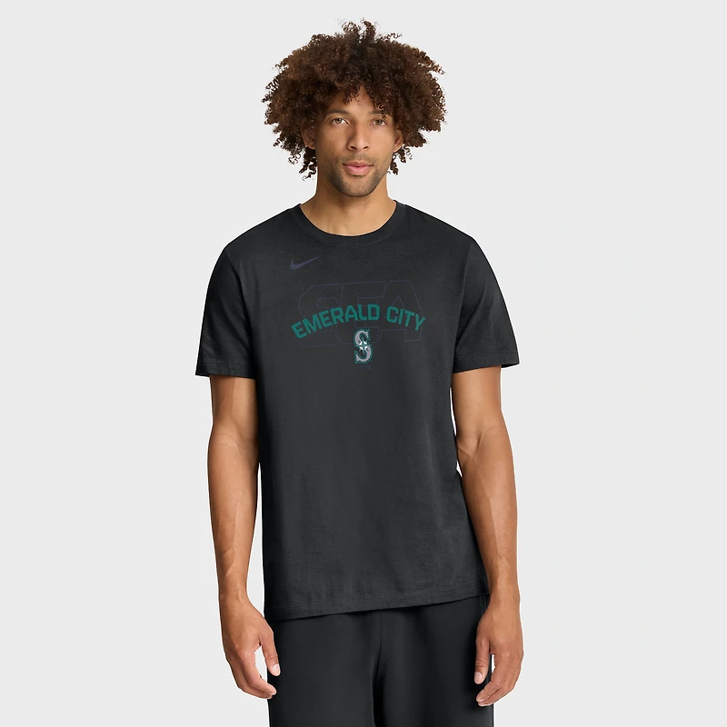 T-shirt Nike noir Seattle Mariners Primetime Fashion pour homme