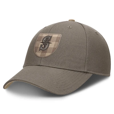 Casquette ajustable Nike marron Seattle Mariners Statement Rise pour homme