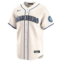 Maillot Nike Cal Raleigh crème pour homme des Seattle Mariners Alternate 2 Limited