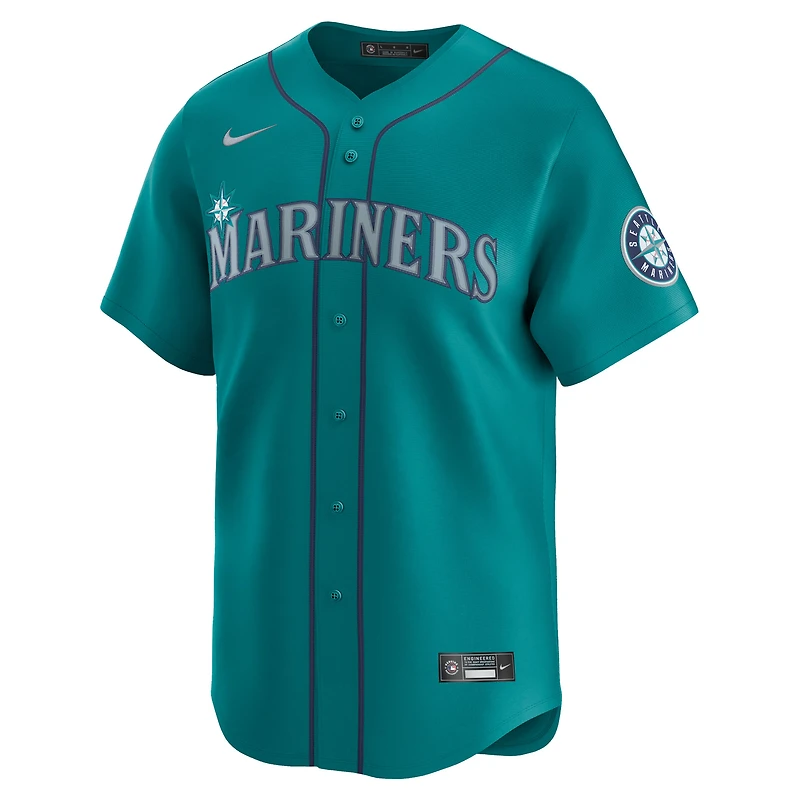 Maillot Nike Cal Raleigh Teal des Seattle Mariners pour homme, édition limitée