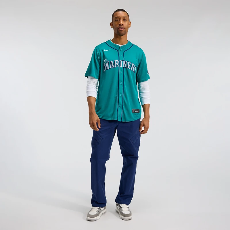 Maillot Nike Cal Raleigh Teal des Seattle Mariners pour homme, édition limitée