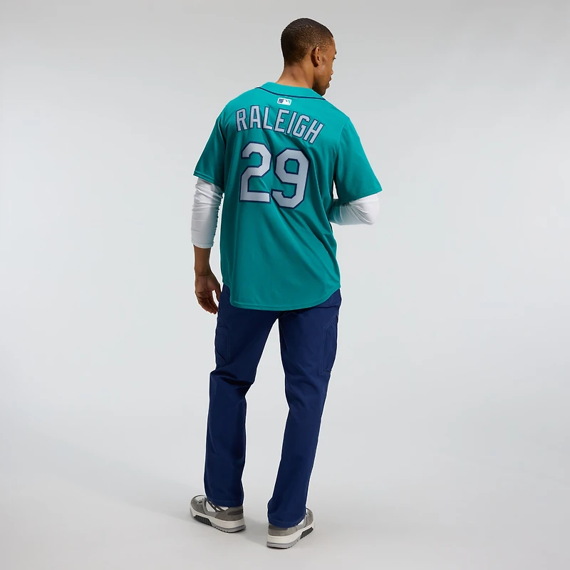 Maillot Nike Cal Raleigh Teal des Seattle Mariners pour homme, édition limitée