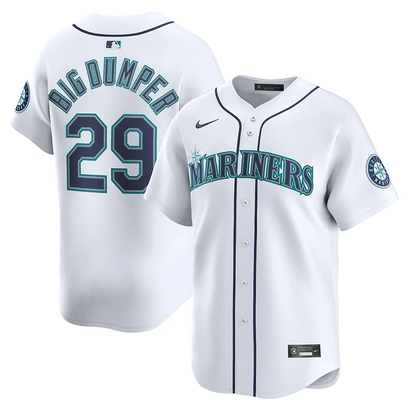 Maillot Nike Cal Raleigh pour homme, édition limitée, blanc, domicile des Seattle Mariners