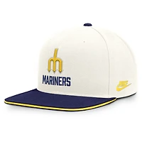 Casquette Nike crème/marine Seattle Mariners Cooperstown Pro Dri-FIT Snapback pour homme
