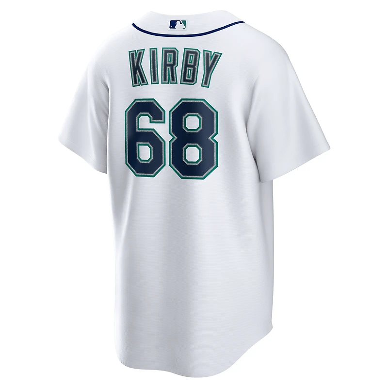 Maillot réplique à domicile Nike George Kirby blanc des Seattle Mariners pour homme