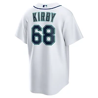 Maillot réplique à domicile Nike George Kirby blanc des Seattle Mariners pour homme