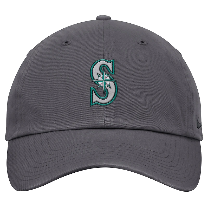 Men's Nike Gray Seattle Mariners Club Adjustable Hat