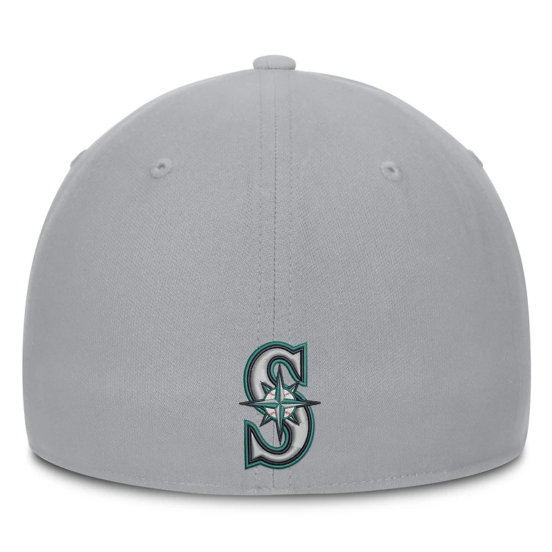 Men's Nike Gray Seattle Mariners Primetime Rise Dri-FIT Flex Hat