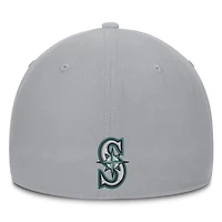 Men's Nike  Gray Seattle Mariners Primetime Rise Dri-FIT Flex Hat