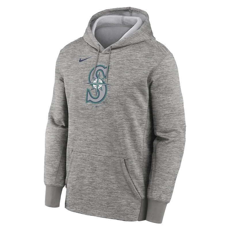 Sweat à capuche Nike Therma pour homme, gris chin