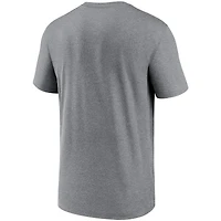 Men's Nike Heathered Gray Seattle Mariners Local Logo Legend T-Shirt