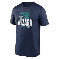 T-shirt Nike Ichiro Suzuki bleu marine pour homme des Seattle Mariners 2025 National Baseball Hall of Fame Legend