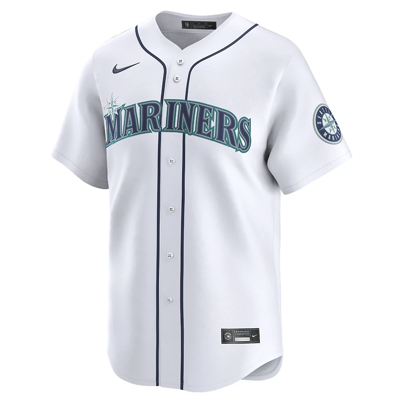 Men's Nike Josh Naylor White Seattle Mariners Home Limited Jersey